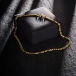 Goldkette als Panzerkette facettiert in Gelbgold 750 / 18K, 45 cm lang, 5 mm breit, Gewicht ca. 15.8 g.