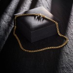 Goldkette als Panzerkette facettiert in Gelbgold 585 / 14K, 40 cm lang, 5 mm breit, Gewicht ca. 10.7 g.