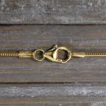 Goldkette als Schlangenkette in Gelbgold 333 / 8K, 42 cm lang, 1,2 mm breit, Gewicht ca. 3.2 g.