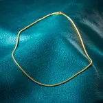 Goldkette als Schlangenkette in Gelbgold 333 / 8K, 100 cm lang, 1,9 mm breit, Gewicht ca. 14 g.