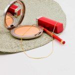 Goldkette als Schlangenkette in Gelbgold 585 / 14K, 40 cm lang, 1,1 mm breit, Gewicht ca. 4.3 g.