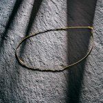 Goldkette als Tondakette in Gelbgold 750 / 18K, 42 cm lang, 0,8 mm breit, Gewicht ca. 3.7 g.