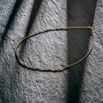 Goldkette als Tondakette in Gelbgold 375 / 9K, 42 cm lang, 0,8 mm breit, Gewicht ca. 2.6 g.