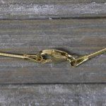 Goldkette als Tondakette in Gelbgold 333 / 8K, 42 cm lang, 1 mm breit, Gewicht ca. 3 g.