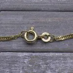 Goldkette als Singapurkette in Gelbgold 333 / 8K, 55 cm lang, 1,8 mm breit, Gewicht ca. 2.6 g.