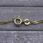 Goldkette als Singapurkette in Gelbgold 333 / 8K, 38 cm lang, 1,8 mm breit, Gewicht ca. 1.9 g.