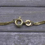 Goldkette als Singapurkette in Gelbgold 333 / 8 Karat, 90 cm lang, 1.8 mm breit, Gewicht ca. 4.4