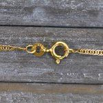 Singapurkette Bicolor in Gelbgold / Weißgold 333 / 8K, 42 cm, 1,8 mm, Gewicht ca. 1.1 g