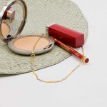 Goldkette als Singapurkette Tricolor in Gelbgold / Weißgold / Rotgold 333 / 8K, 45 cm lang, 2,4 mm breit, Gewicht ca. 3.5 g.