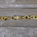 Armband als Singapurkette in Gelbgold 333 / 8 K, 20 cm lang, 3,4mm breit, Gewicht ca. 3.8 g.