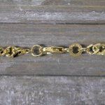 Goldkette als Singapurkette in Gelbgold 333 / 8K, 45 cm lang, 3,4 mm breit, Gewicht ca. 8 g.