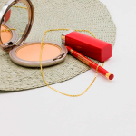 Goldkette als Ankerkette stirnseitig diamantiert in Gelbgold 333 / 8K, 55 cm lang, 1,6 mm breit, Gewicht ca. 6.1 g.