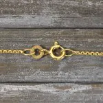 Goldkette als Venezianerkette rund geschlagen in Gelbgold 333 / 8K, 40 cm lang, 1,2 mm breit, Gewicht ca. 2.8 g.