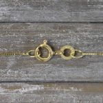 Goldkette als Venezianerkette in Gelbgold 333 / 8K, 45 cm lang, 0,6 mm breit, Gewicht ca. 1 g.
