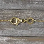 Goldkette als Venezianerkette in Gelbgold 333 / 8K, 42 cm lang, 0,7 mm breit, Gewicht ca. 1.4 g.