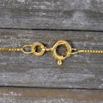 Goldkette als Venezianerkette in Gelbgold 333 / 8K, 80 cm lang, 0,7 mm breit, Gewicht ca. 2.5 g.