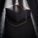 Goldkette als Venezianerkette in Gelbgold 585 / 14K, 60 cm lang, 0,8 mm breit, Gewicht ca. 2.8 g.