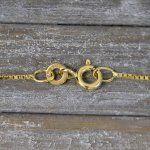 Goldkette als Venezianerkette in Gelbgold 333 / 8K, 36 cm lang, 0,8 mm breit, Gewicht ca. 1.5 g.