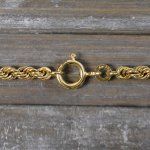 Goldkette als Kordelkette hohl Leichtversion in Gelbgold 333 / 8K, 50 cm lang, 3,3 mm breit, Gewicht ca. 5.4 g.