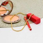 Goldkette als Kordelkette hohl in Gelbgold 333 / 8K, 42 cm lang, 3,8 mm breit, Gewicht ca. 7.5 g.