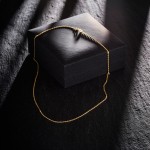 Goldkette als S-Panzerkette in Gelbgold 585 / 14K, 45 cm lang, 1,3 mm breit, Gewicht ca. 2.2 g.