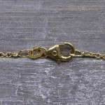 Goldkette als Ankerkette rund in Gelbgold 375 / 9K, 90 cm lang, 1,5 mm breit, Gewicht ca. 5 g.