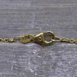 Goldkette als Ankerkette rund in Gelbgold 375 / 9K, 42 cm lang, 1,5 mm breit, Gewicht ca. 2.6 g.
