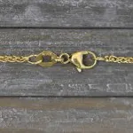 Goldkette als Zopfkette in Gelbgold 375 / 9K, 60 cm lang, 1,7 mm breit, Gewicht ca. 5.5 g.