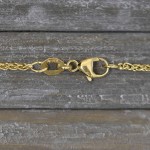 Goldkette als Zopfkette in Gelbgold 375 / 9K, 95 cm lang, 1,7 mm breit, Gewicht ca. 8.6 g.