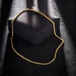 Goldkette als Zopfkette in Gelbgold 333 / 8K, 60 cm lang, 2,5 mm breit, Gewicht ca. 12.3 g.