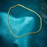 Goldkette als Zopfkette in Gelbgold 375 / 9K, 34 cm lang, 2,5 mm breit, Gewicht ca. 7.2 g.
