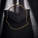 Goldkette als Bingokette in Gelbgold 585 / 14K, 50 cm lang, 1,1 mm breit, Gewicht ca. 4 g.