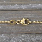 Goldkette als Bingokette in Gelbgold 375 / 9K, 45 cm lang, 1,1 mm breit, Gewicht ca. 3.1 g.