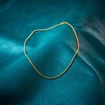 Goldkette als Schlangenkette in Gelbgold 375 / 9K, 100 cm lang, 1,4 mm breit, Gewicht ca. 8.2 g.