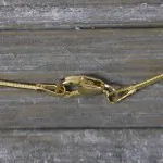Goldkette als Tondakette in Gelbgold 375 / 9K, 45 cm lang, 1 mm breit, Gewicht ca. 3.2 g.