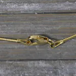 Goldkette als Tondakette in Gelbgold 375 / 9 Karat, 50 cm lang, 1 mm breit, Gewicht ca. 3,6 g.