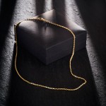 Goldkette als Ankerkette diamantiert in Gelbgold 333 / 8K, 80 cm lang, 1,8 mm breit, Gewicht ca. 10.5 g.