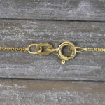 Goldkette als Venezianerkette in Gelbgold 375 / 9K, 42 cm lang, 0,9 mm breit, Gewicht ca. 2.2 g.