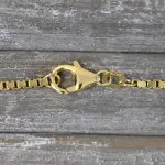 Goldkette als Venezianerkette in Gelbgold 375 / 9K, 45 cm lang, 1,8 mm breit, Gewicht ca. 8.7 g.