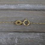 Goldkette als Doppelankerkette in Gelbgold 375 / 9K, 40 cm lang, 1 mm breit, Gewicht ca. 0.6 g.