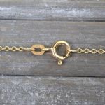Goldkette als Ankerkette rund in Gelbgold 585 / 14K, 45 cm lang, 1,5 mm breit, Gewicht ca. 2.8 g.
