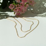 Goldkette als Ankerkette flach in Gelbgold 375 / 9K, 60 cm lang, 1,2 mm breit, Gewicht ca. 2.1 g.