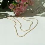 Goldkette als Ankerkette flach in Gelbgold 333 / 8K, 45 cm lang, 1,2 mm breit, Gewicht ca. 1.5 g.