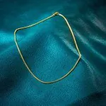 Goldkette als Venezianerkette rund geschlagen in Gelbgold 333 / 8K, 70 cm lang, 1,5 mm breit, Gewicht ca. 9.1 g.