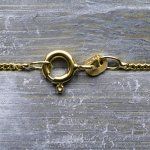 Goldkette als Panzerkette flach in Gelbgold 585 / 14K, 40 cm lang, 1,4 mm Breit, Gewicht ca. 2.4 g.