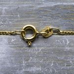 Goldkette als Panzerkette flach in Gelbgold 585 / 14K, 50 cm lang, 1,4 mm Breit, Gewicht ca. 2.8 g.