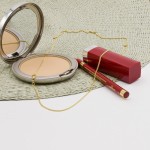 Goldkette als Panzerkette flach in Gelbgold 585 / 14K, 38 cm lang, 1,7 mm breit, Gewicht ca. 3.9 g.