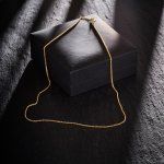 Goldkette als Erbskette in Gelbgold 333 / 8K, 38 cm lang, 1,5 mm breit, Gewicht ca. 2.8 g.