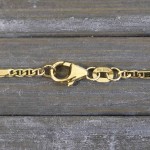 Goldkette als Panzerstegkette in Gelbgold 585 / 14K, 60 cm lang, 1,9 mm breit, Gewicht ca. 5.1 g.