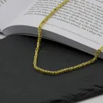 Goldkette als Königskette in Gelbgold 333 / 8K, 100 cm lang, 2,8 mm breit, Gewicht ca. 51.1 g.